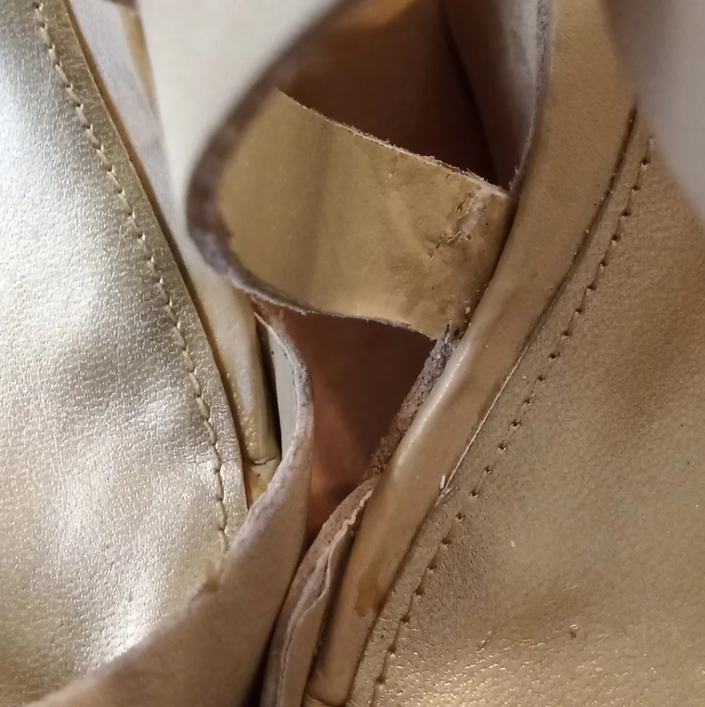 Lauren Ralph Lauren Leather Strappy Wedge Sandal Size 8.5.